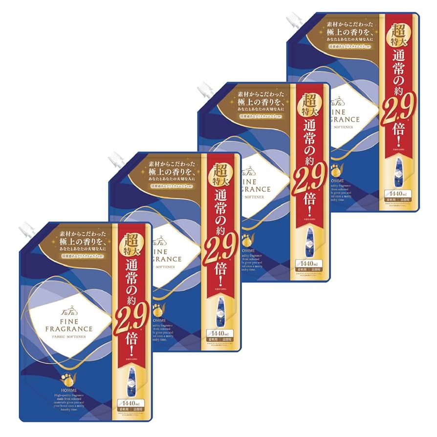 Amazon | ファーファ 柔軟剤 ファインフレグランス オム 詰替 超